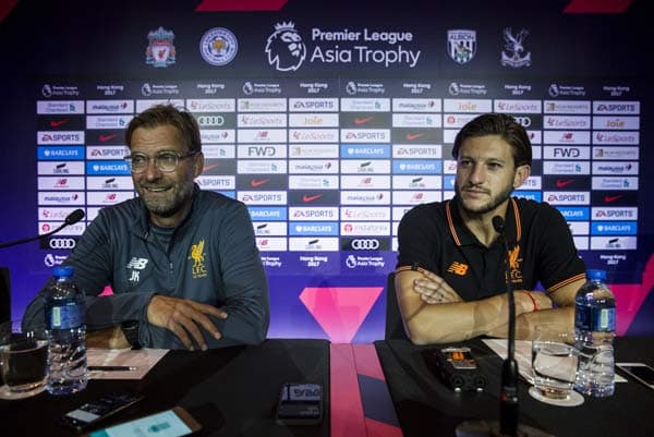 Klopp e Lallana - Liverpool