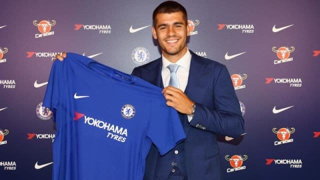 Morata apresentado no Chelsea