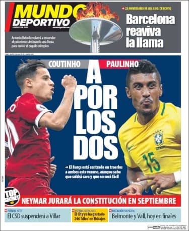 Capa do Mundo Deportivo