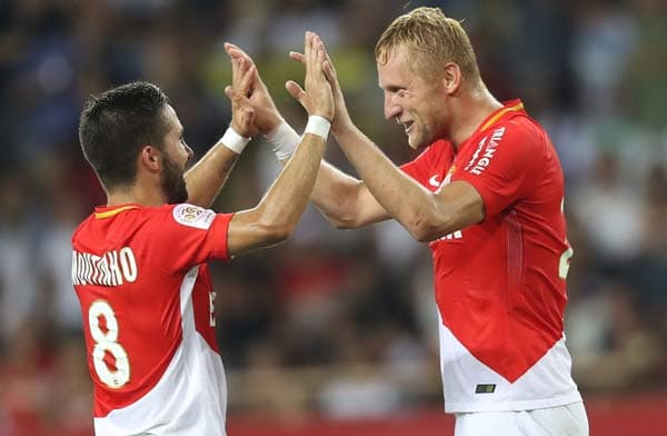 João Moutinho e Glik - Monaco x Toulouse