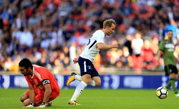 Buffon e Eriksen - Tottenham x Juventus