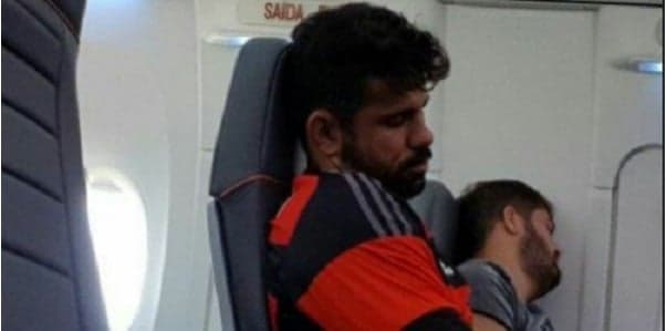 Diego Costa com a camisa do Flamengo