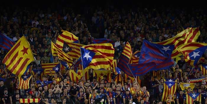 Outra torcida que fez a festa foi a do Barcelona, que aplicou triunfo por 3 a 0 sobre a Juventus