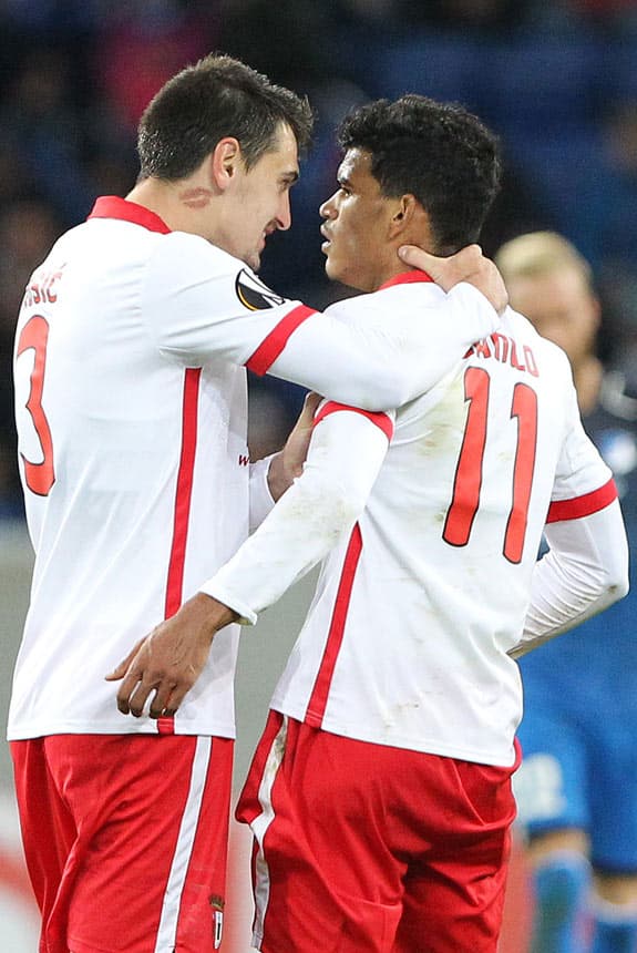 O meia Danilo foi mais um brasileiro a atuar como titular pelo Braga na vitória de virada sobre o Hoffenheim. Teve bom desempenho