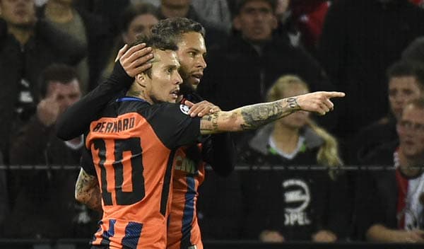 Bernard e Marlos - Feyenoord x Shakhtar Donetsk