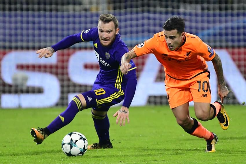 Philippe Coutinho - O camisa 10 do Liverpool fez mais uma grande atuação e deixou seu gol na goleada dos Reds sobre o Maribor, por 7 a 0.