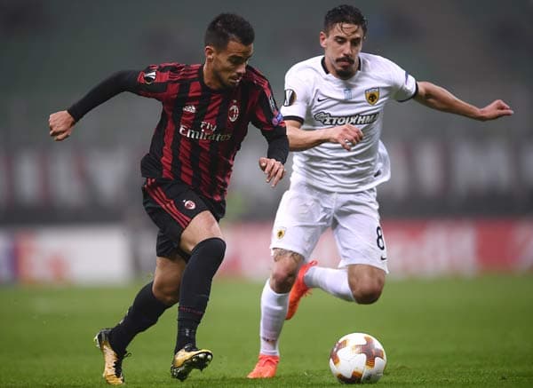 Suso - Milan x AEK Atenas