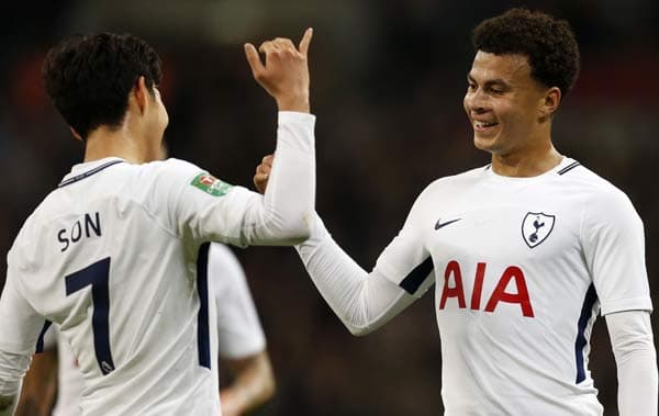 Son e Dele Alli - Tottenham x West Ham