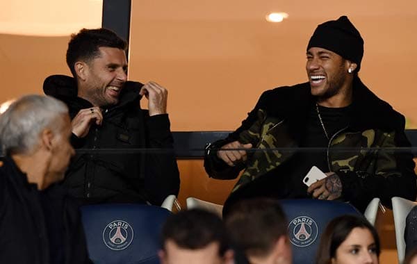 Thiago Motta e Neymar - PSG x Nice