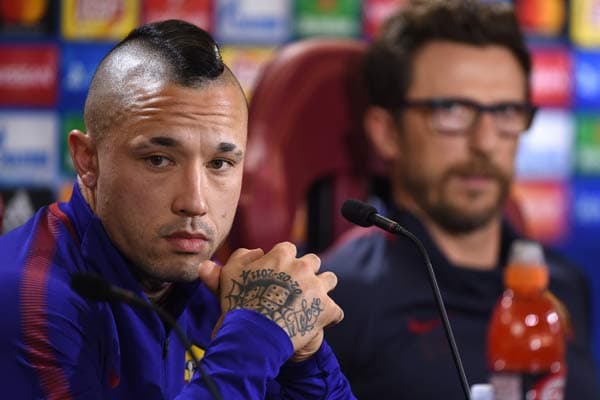 Nainggolan e Di Francesco - Roma