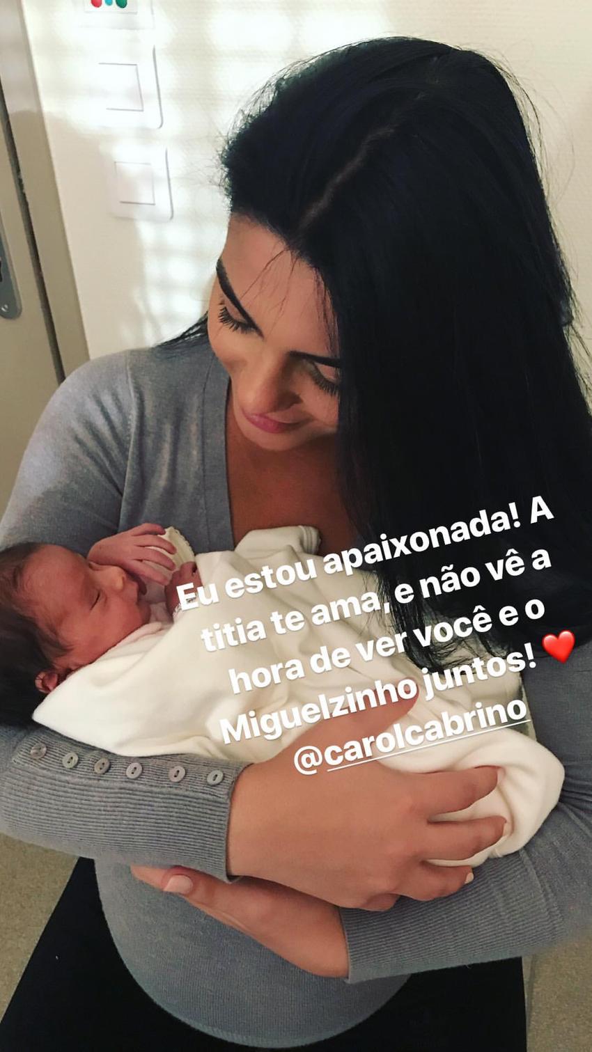 Maria Eduarda e Larissa Saad, esposa de Lucas Moura