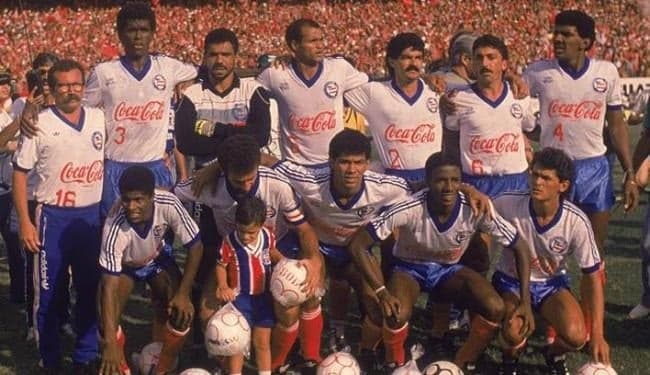 Equipe do Bahia disputou sua primeira Libertadores em 1989 (Foto: Reprodução)