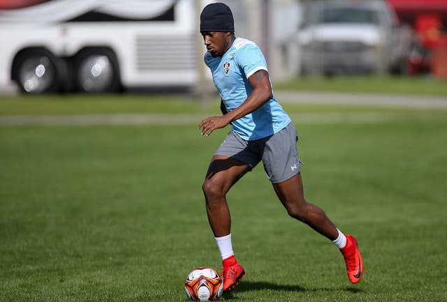 Pablo Dyego nos treinos do Fluminense