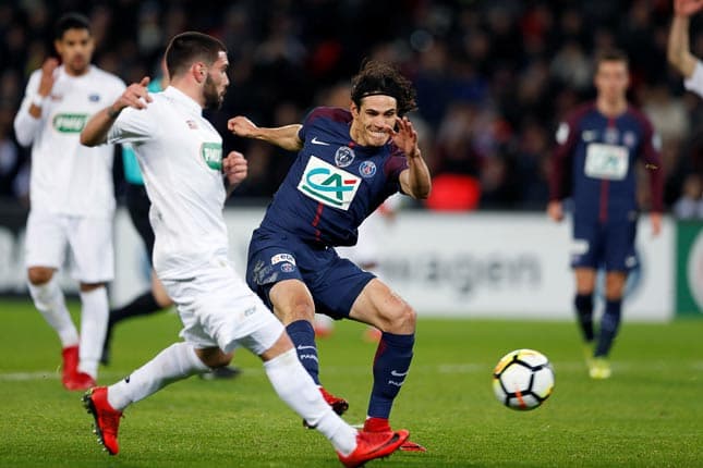 Cavani - PSG x Guingamp