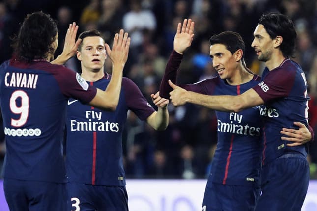 Antes da chegada de Neymar e Mbappé em 2017, Javier Pastore era um dos principais jogadores do PSG ao lado de Edinson Cavani e Angel Di María (Foto: Thomas Samson / AFP)