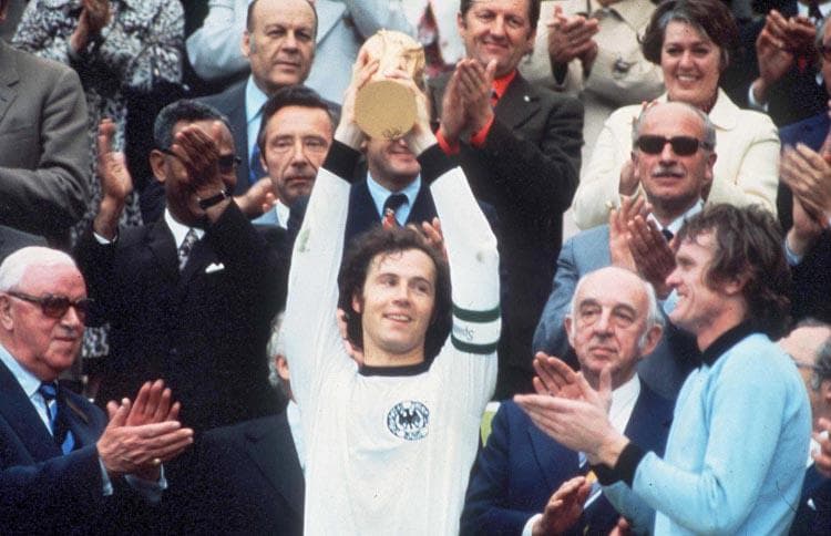 GALERIA: Veja as Copas vividas por Beckenbauer e o clube que ele defendia no período de cada Mundial como jogador