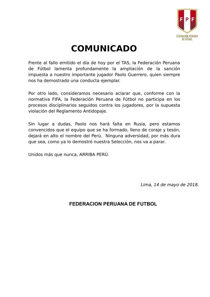 Carta da FPF