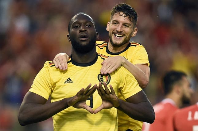 Lukaku e Mertens - Bélgica x Costa Rica