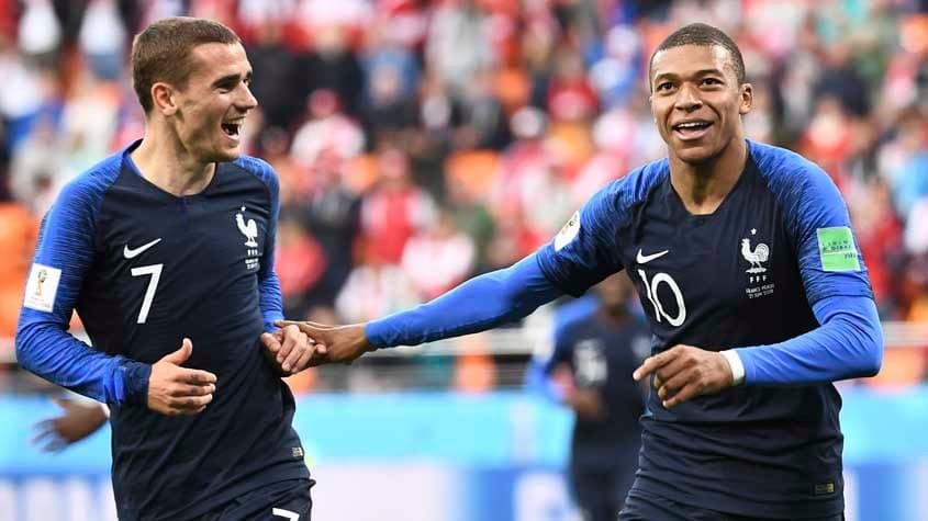 Mbappé e Griezmann - França x Peru