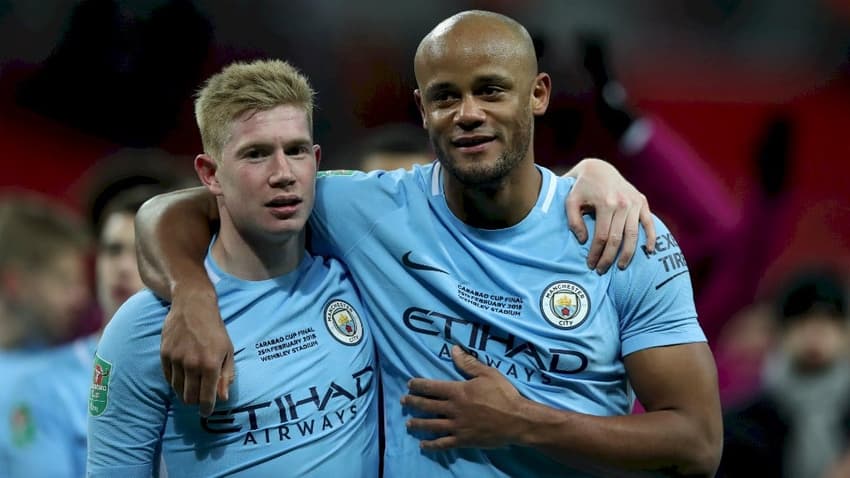 Manchester City - De Bruyne e Kompany