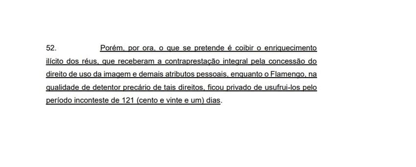 Trecho do documento em que Fla aciona Guerrero na Justiça_4