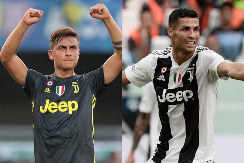 Dybala com CR7 na Juventus