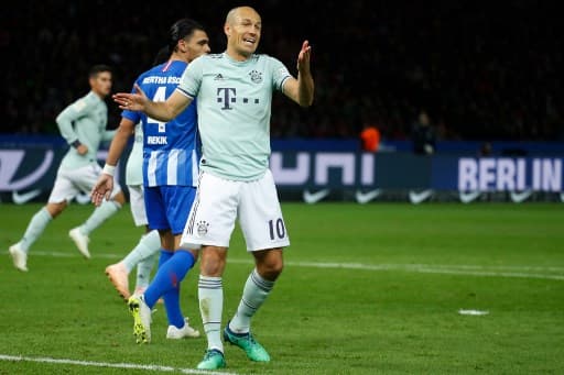 Robben - Hertha Berlin x Bayern de Munique