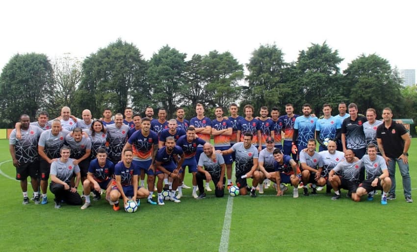 Treino do Vasco no CT do Palmeiras