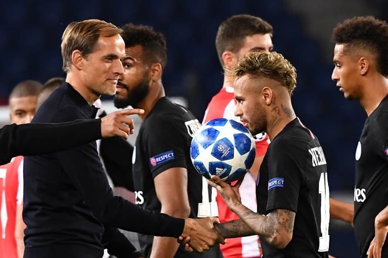Tuchel e Neymar - PSG