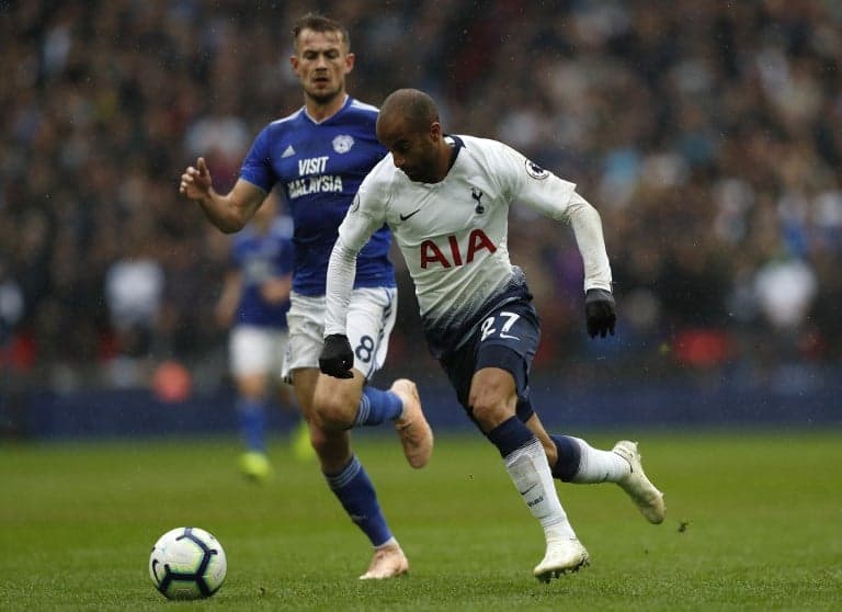 Lucas Moura não anotou gol, mas foi destaque na vitória do Tottenham diante do Cardiff. Ele foi convocado por Tite para os amistosos da Seleção