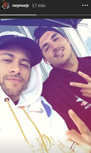 Neymar e Medina em Peniche