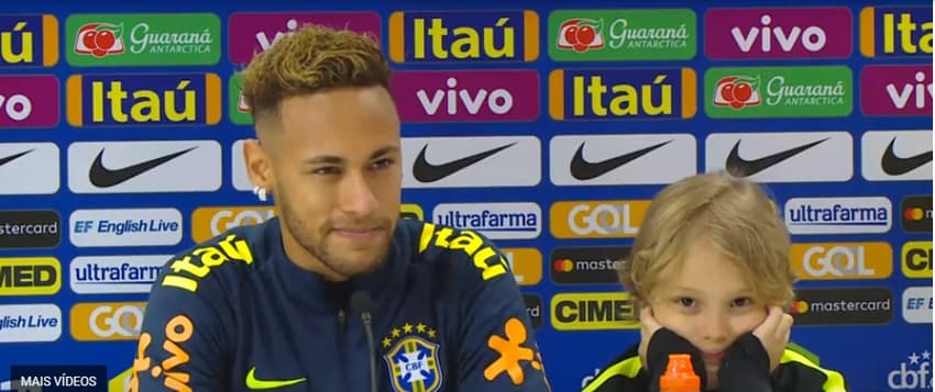 Neymar em coletiva