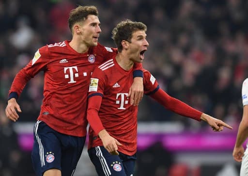 Müller e Goretzka - Bayern de Munique x Dusseldorf