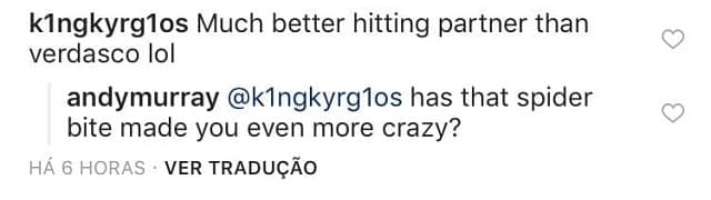 Murray e Kyrgios no Instagram