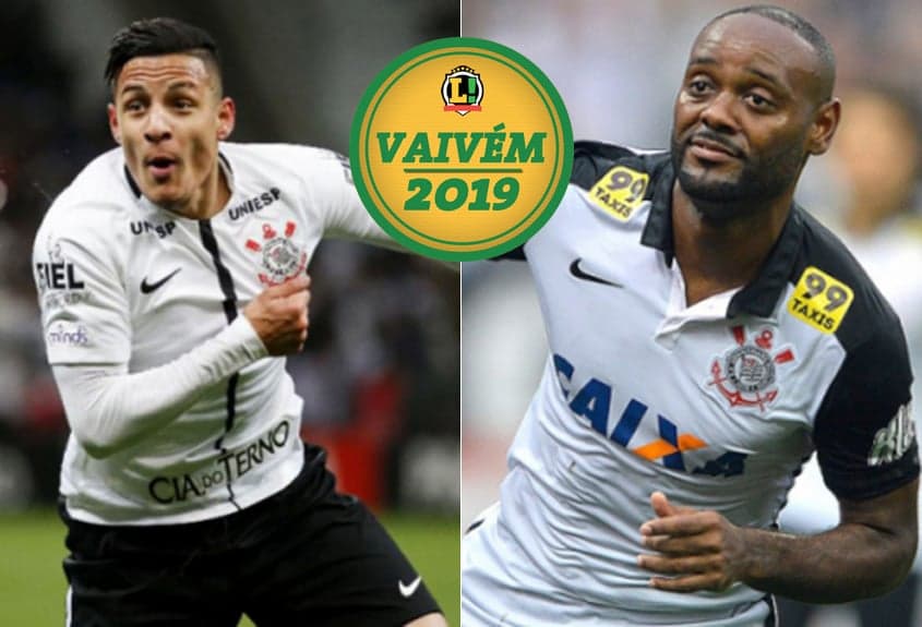 VAIVÉM Guilherme Arana e o atacante Vagner Love