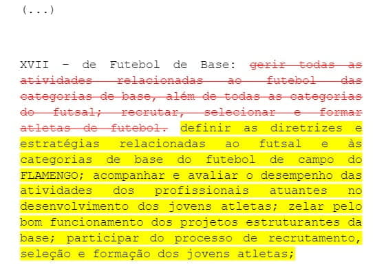 SoFla divulgo documento com sugestões para novas vices