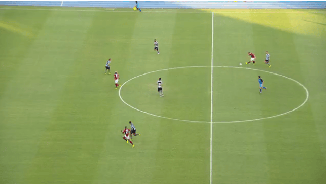bruno henrique lance contra o Botafogo
