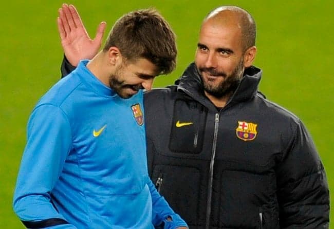 Guardiola e Piqué - Barcelona