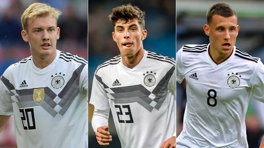 Montagem Julian Brandt Maximilian Eggestein Kai Havertz