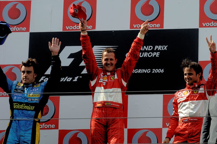 Alonso, Schumacher e Massa - Fórmula 1 (Foto: Ferrari)