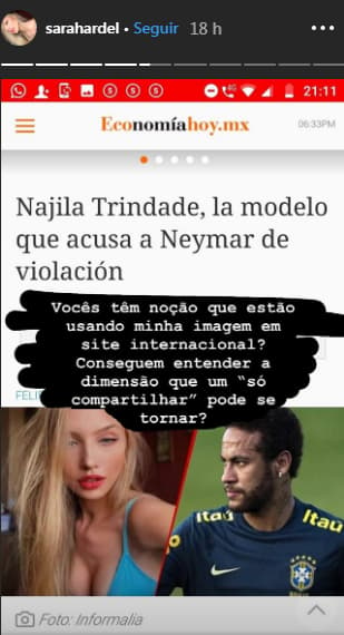 Influenciadora - Caso Neymar