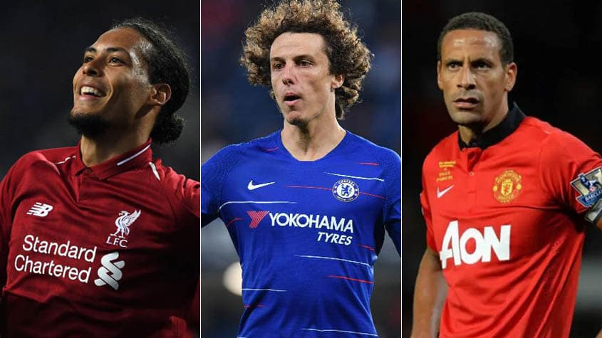 Montagem - Van Dijk, David Luiz e Rio Ferdinand