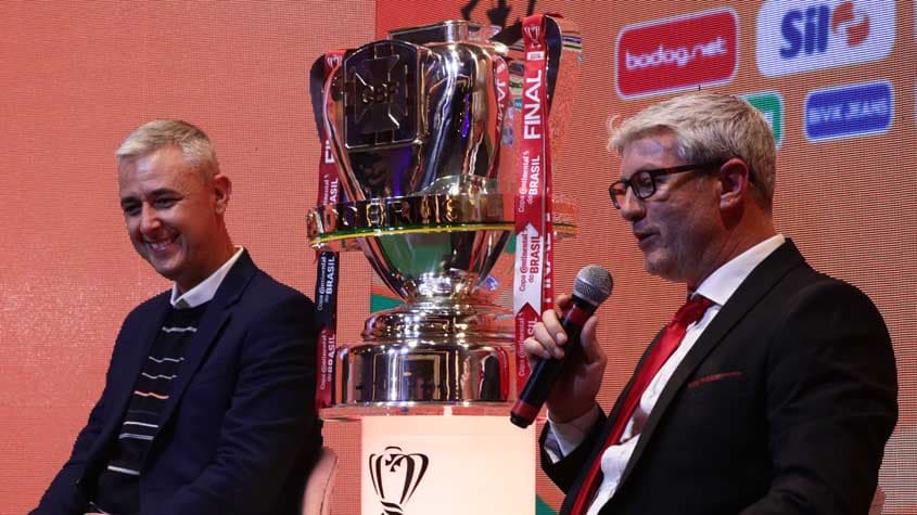 Tiago Nunes e Odair Hellmann - Sorteio dos mandos de campo da final da Copa do Brasil: Internacional x Athletico-PR