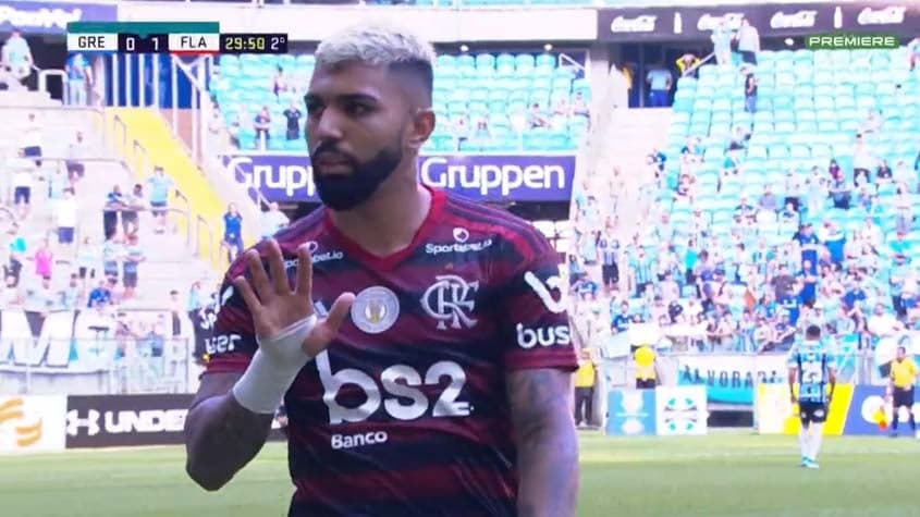 Grêmio x Flamengo - print Gabigol