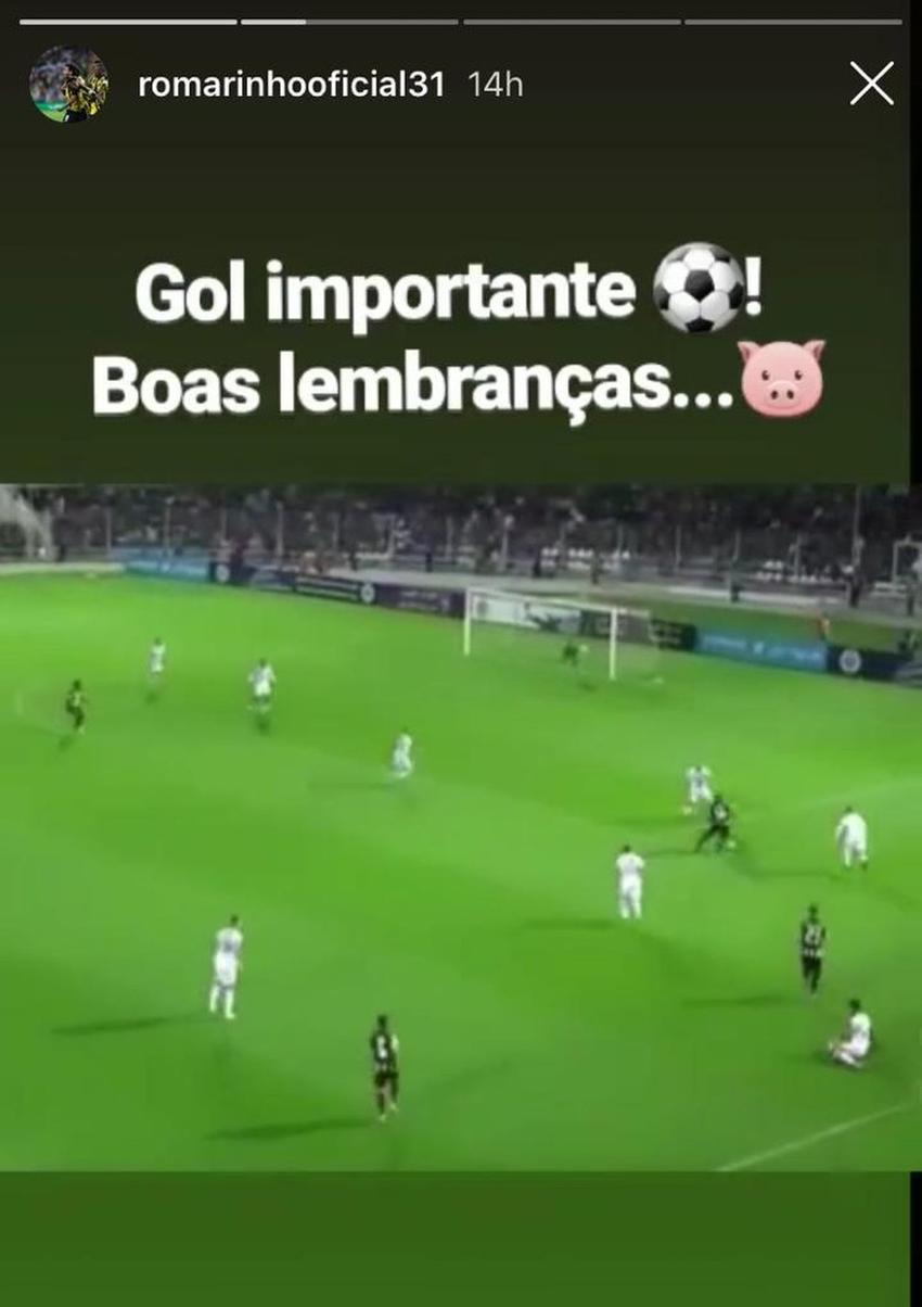 Romarinho provocou o Palmeiras mais uma vez