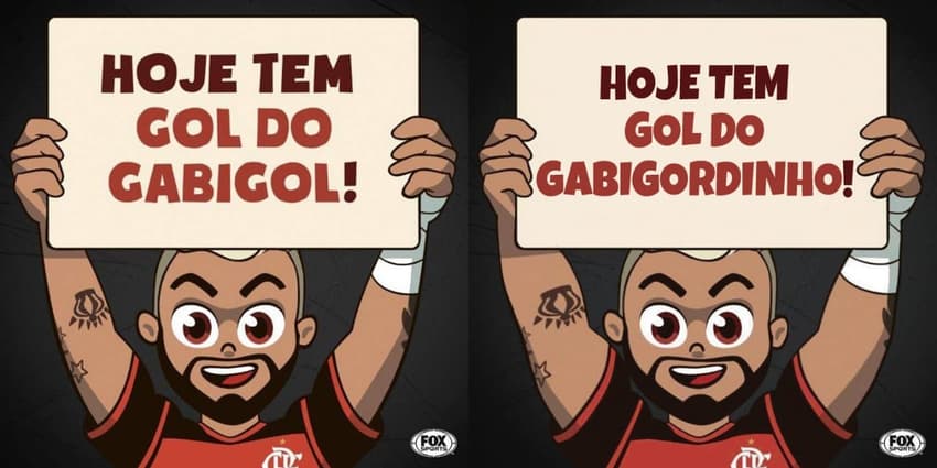 Sósia 'imita' personagem kids do Gabigol