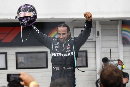 Lewis Hamilton é um dos maiores pilotos da história da Fórmula 1; veja lista com aos maiores campeões da história (Foto: Leonhard Foeger / AFP)