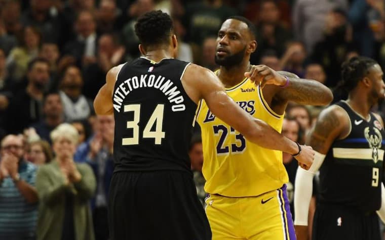 Lebron James e Antetokounmpo - NBA