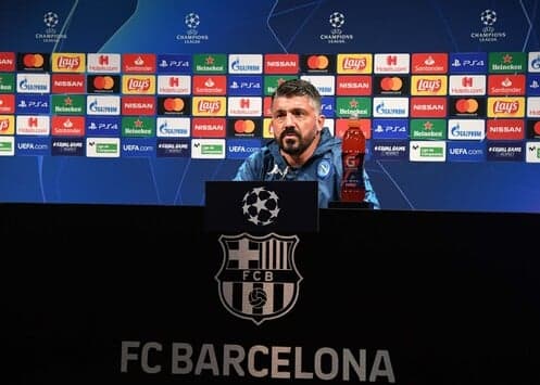 Gattuso conquistou a Copa da Itália no comando do Napoli na temporada (Foto: Divulgação / Napoli / Site oficial)