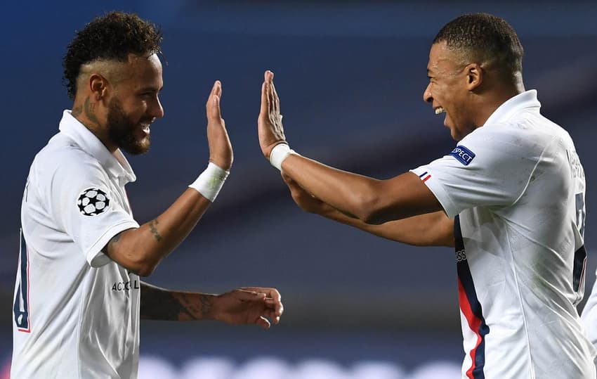 Atalanta x PSG - Liga dos Campeões - Neymar e Mbappé